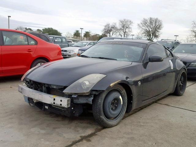 JN1BZ34D98M700409 - 2008 NISSAN 350Z COUPE BLACK photo 2