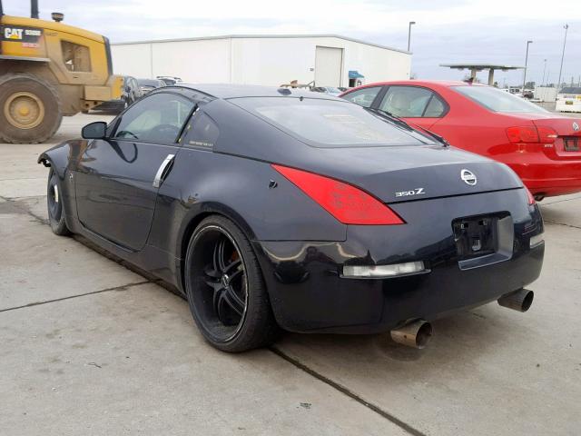 JN1BZ34D98M700409 - 2008 NISSAN 350Z COUPE BLACK photo 3