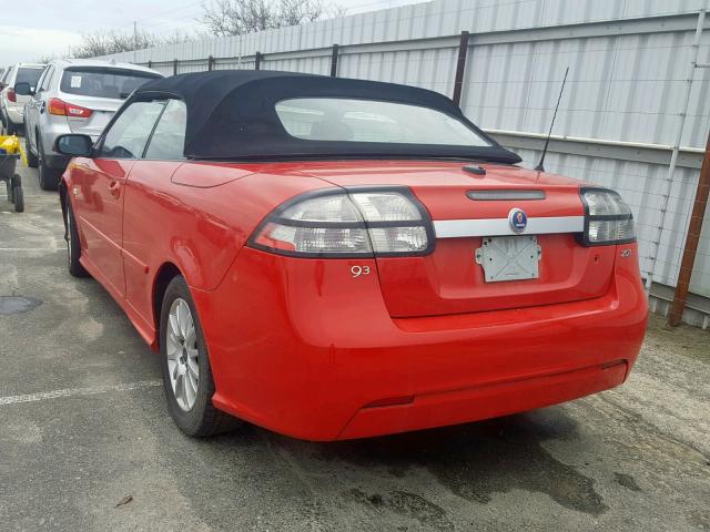 YS3FB79Y386011548 - 2008 SAAB 9-3 2.0T RED photo 3