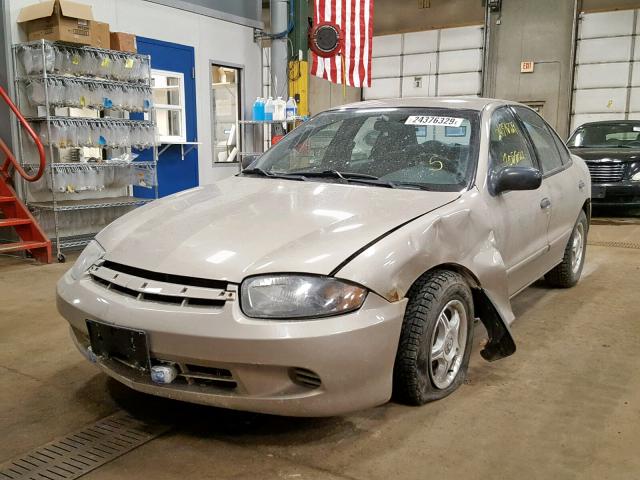 1G1JF52F247131101 - 2004 CHEVROLET CAVALIER L GOLD photo 2