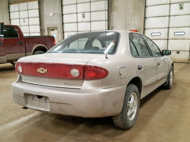 1G1JF52F247131101 - 2004 CHEVROLET CAVALIER L GOLD photo 4