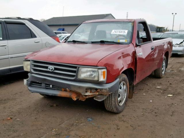 JT4JM11D1T0013618 - 1996 TOYOTA T100 RED photo 2