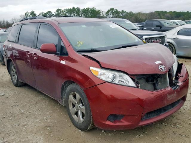 5TDKK3DC5FS662655 - 2015 TOYOTA SIENNA LE BURGUNDY photo 1