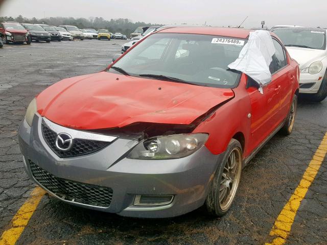 JM1BK12F971700792 - 2007 MAZDA 3 I RED photo 2