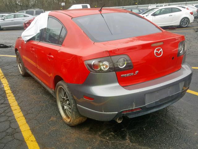 JM1BK12F971700792 - 2007 MAZDA 3 I RED photo 3