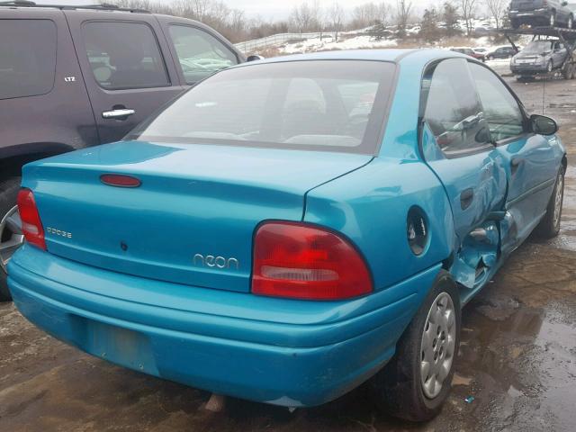 1B3ES47C8WD573965 - 1998 DODGE NEON HIGHL GREEN photo 4