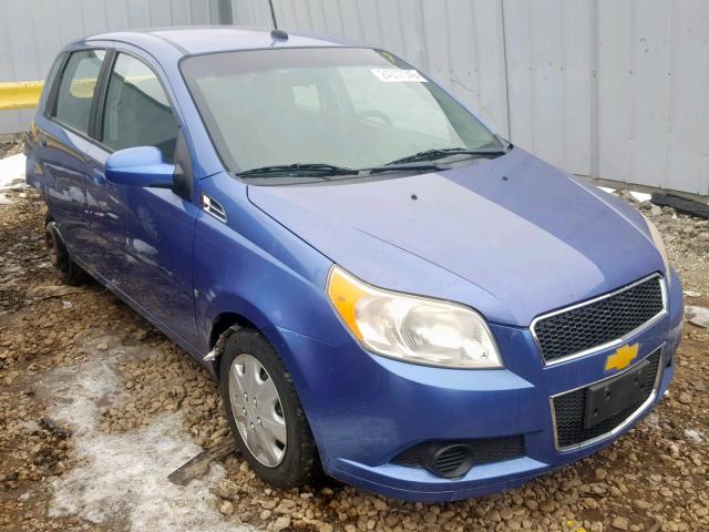 KL1TD66EX9B314058 - 2009 CHEVROLET AVEO LS BLUE photo 1