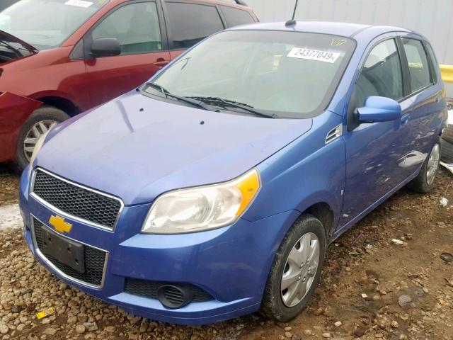 KL1TD66EX9B314058 - 2009 CHEVROLET AVEO LS BLUE photo 2