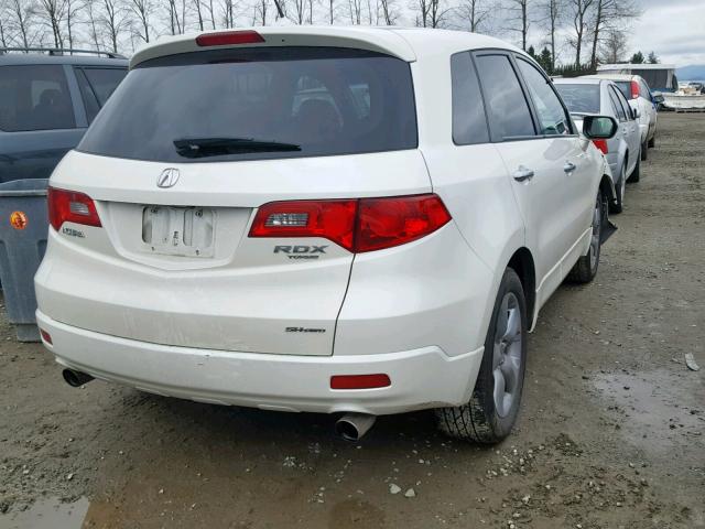 5J8TB18529A002175 - 2009 ACURA RDX TECHNO WHITE photo 4