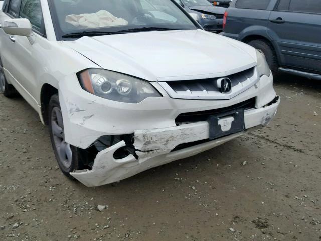 5J8TB18529A002175 - 2009 ACURA RDX TECHNO WHITE photo 9