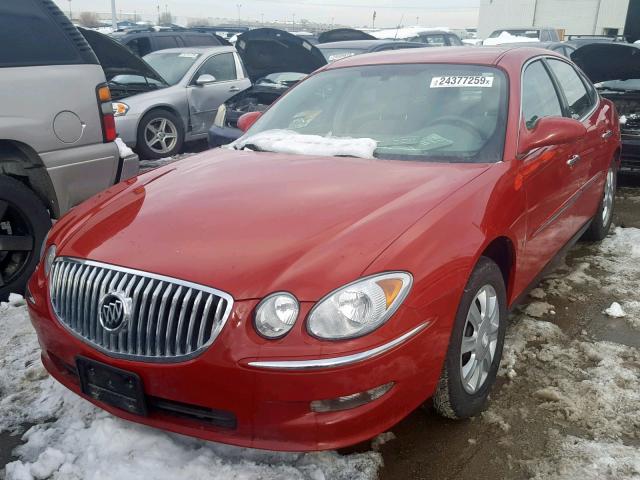 2G4WC582381127938 - 2008 BUICK LACROSSE C RED photo 2
