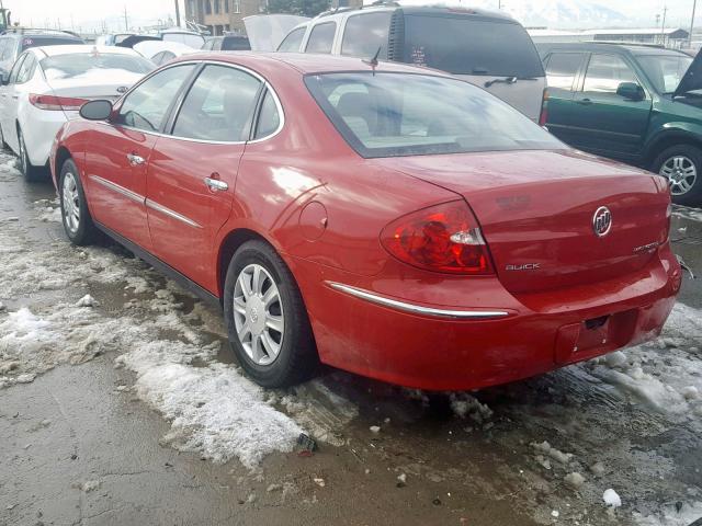 2G4WC582381127938 - 2008 BUICK LACROSSE C RED photo 3