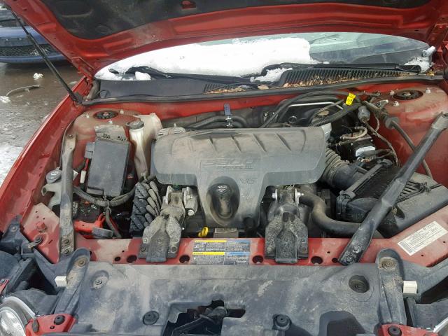 2G4WC582381127938 - 2008 BUICK LACROSSE C RED photo 7