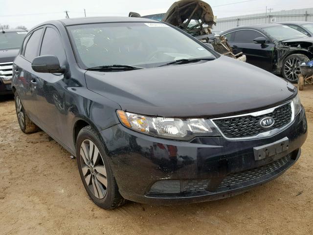 KNAFU5A20D5742271 - 2013 KIA FORTE EX BLACK photo 1