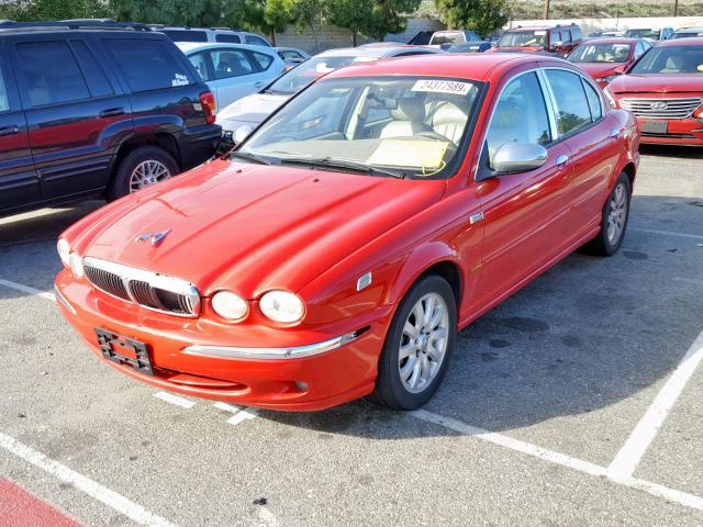 SAJEB51DX2XC83701 - 2002 JAGUAR X-TYPE 2.5 RED photo 2