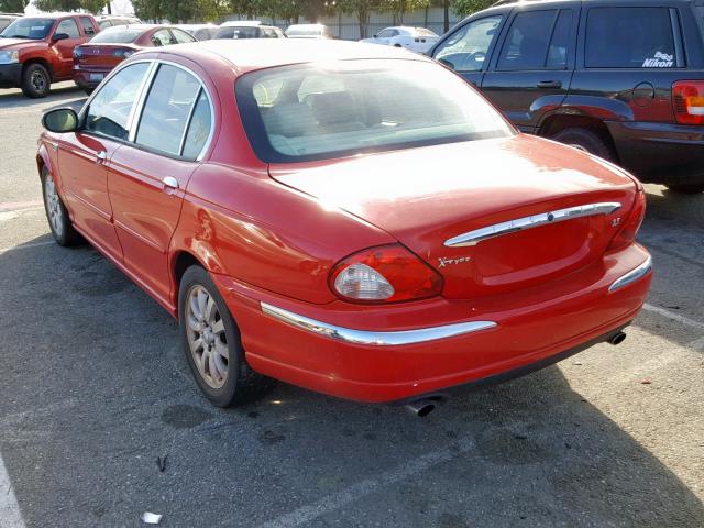 SAJEB51DX2XC83701 - 2002 JAGUAR X-TYPE 2.5 RED photo 3