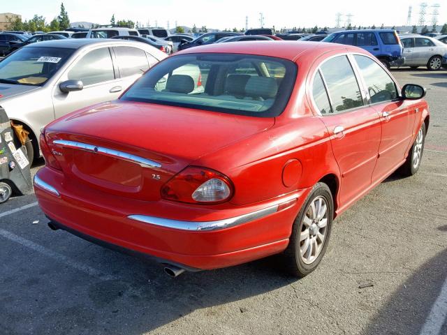 SAJEB51DX2XC83701 - 2002 JAGUAR X-TYPE 2.5 RED photo 4