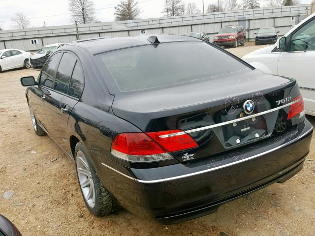 WBAHL83556DT07162 - 2006 BMW 750 I BLACK photo 3