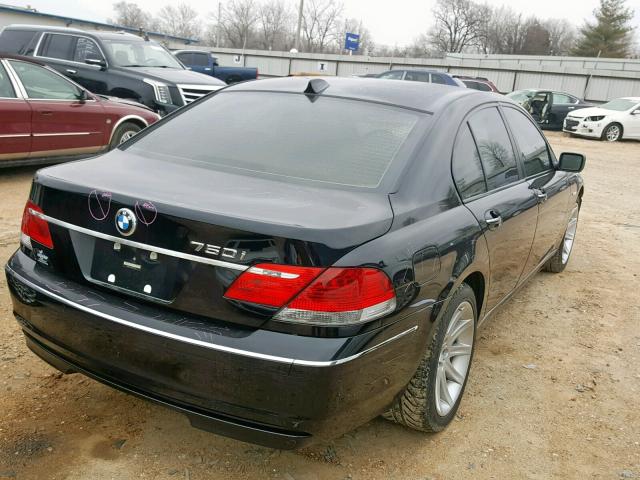 WBAHL83556DT07162 - 2006 BMW 750 I BLACK photo 4