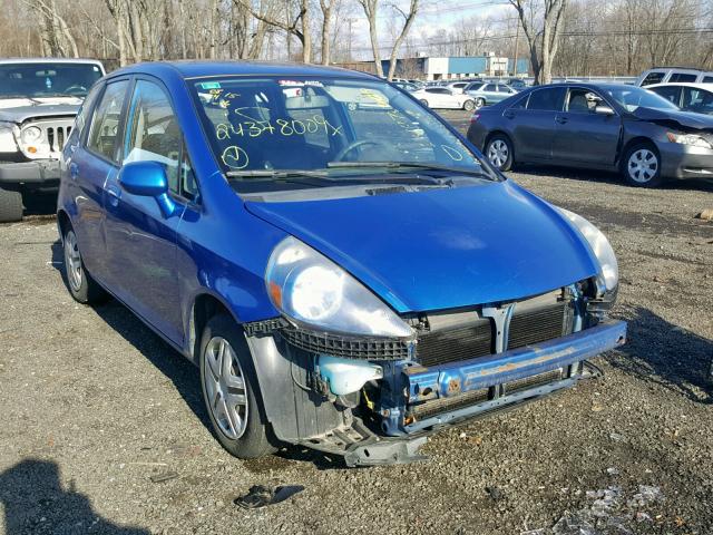 JHMGD37438S002157 - 2008 HONDA FIT BLUE photo 1