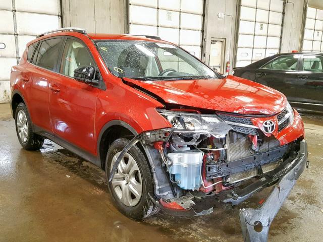 JTMBFREV6EJ007830 - 2014 TOYOTA RAV4 LE RED photo 1