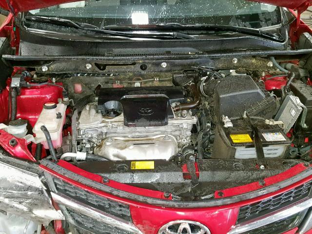 JTMBFREV6EJ007830 - 2014 TOYOTA RAV4 LE RED photo 7