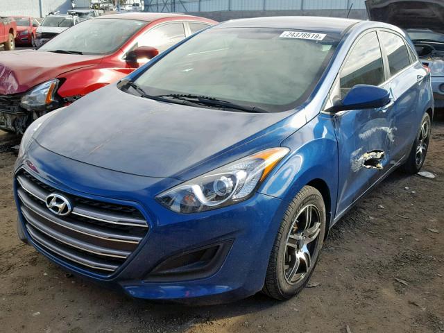 KMHD35LH5GU293304 - 2016 HYUNDAI ELANTRA GT BLUE photo 2