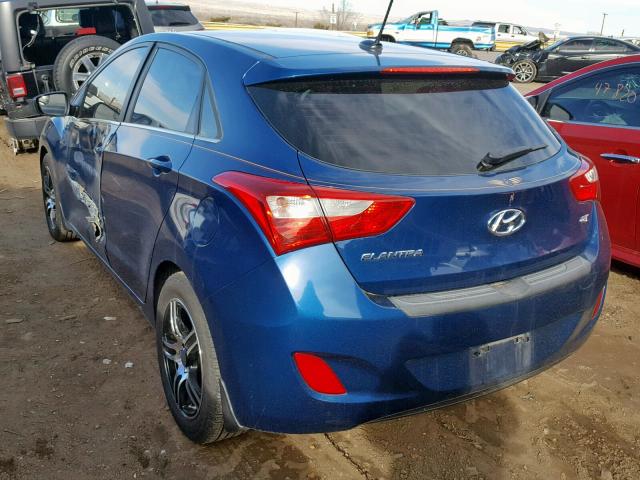 KMHD35LH5GU293304 - 2016 HYUNDAI ELANTRA GT BLUE photo 3