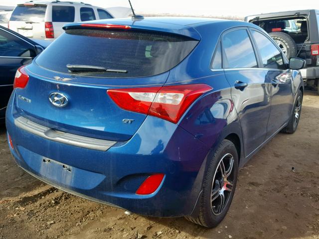 KMHD35LH5GU293304 - 2016 HYUNDAI ELANTRA GT BLUE photo 4