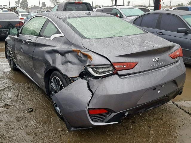 JN1CV7EK6HM110298 - 2017 INFINITI Q60 BASE GRAY photo 3