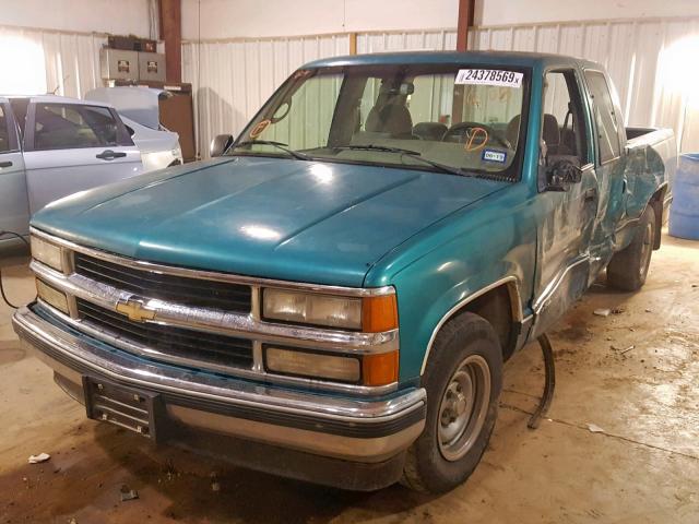 2GCEC19H3S1146105 - 1995 CHEVROLET GMT-400 C1 GREEN photo 2