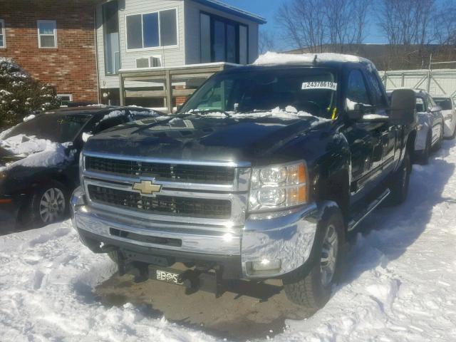 1GCHK69K29E125618 - 2009 CHEVROLET SILVERADO BLACK photo 2