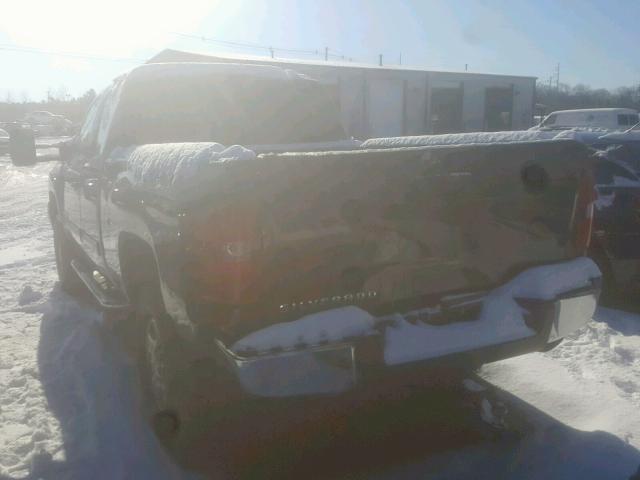 1GCHK69K29E125618 - 2009 CHEVROLET SILVERADO BLACK photo 3