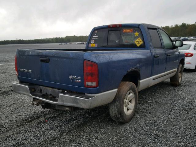 1D7HU18N83S225438 - 2003 DODGE RAM 1500 S BLUE photo 4