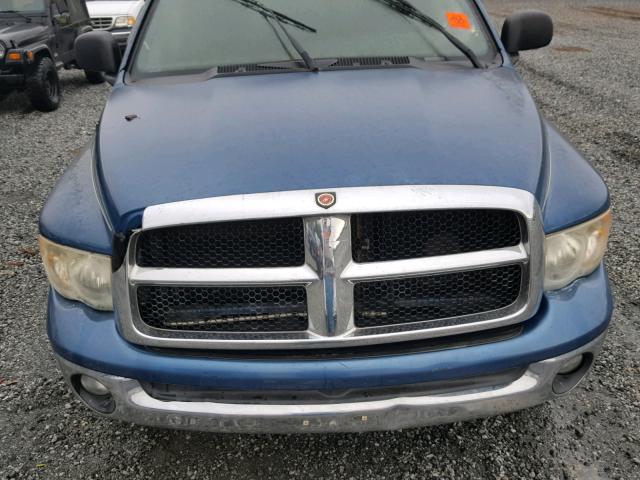 1D7HU18N83S225438 - 2003 DODGE RAM 1500 S BLUE photo 7