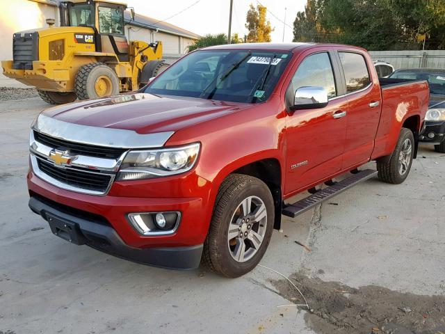 1GCGTCE33G1299305 - 2016 CHEVROLET COLORADO L MAROON photo 2