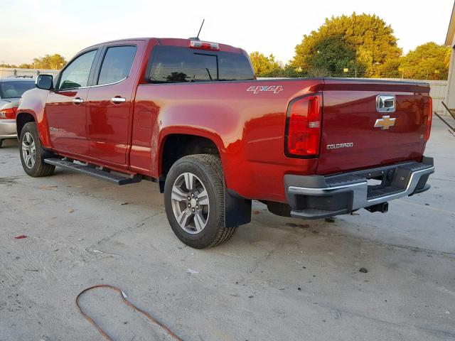 1GCGTCE33G1299305 - 2016 CHEVROLET COLORADO L MAROON photo 3