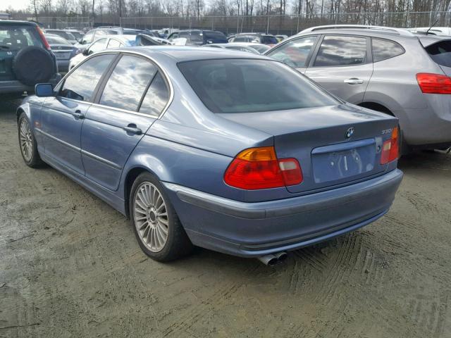 WBAAV53451FK46426 - 2001 BMW 330 I BLUE photo 3