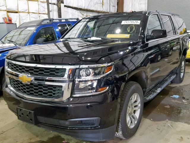 1GNSCHKC0KR187977 - 2019 CHEVROLET SUBURBAN C BLACK photo 2