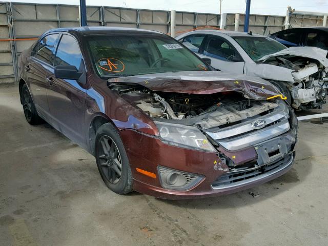 3FAHP0GA2CR144155 - 2012 FORD FUSION S BURGUNDY photo 1