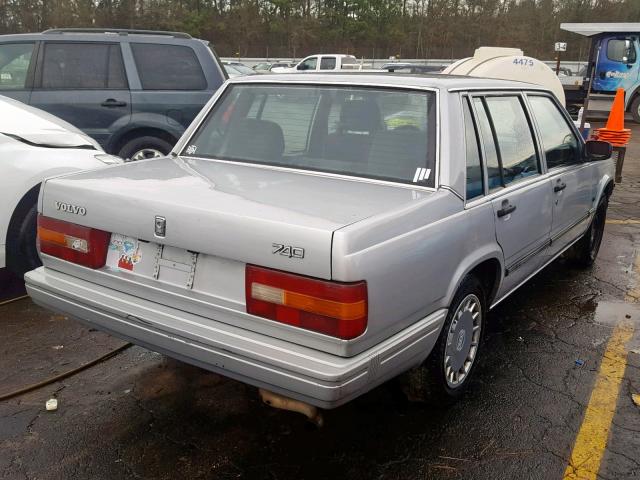 YV1FA8841L1480569 - 1990 VOLVO 740 BASE GRAY photo 4