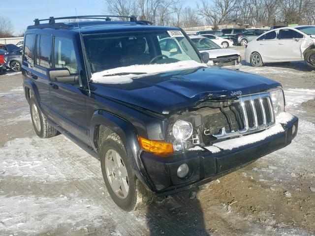 1J8HG48P27C632166 - 2007 JEEP COMMANDER BLACK photo 1