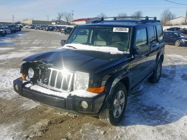 1J8HG48P27C632166 - 2007 JEEP COMMANDER BLACK photo 2