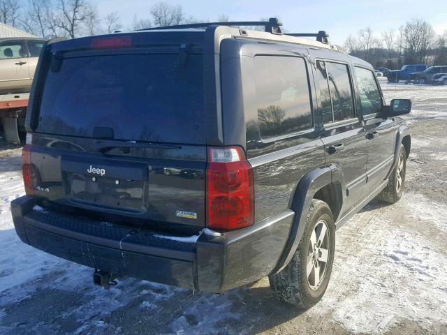 1J8HG48P27C632166 - 2007 JEEP COMMANDER BLACK photo 4