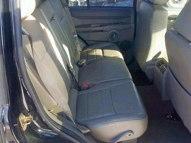 1J8HG48P27C632166 - 2007 JEEP COMMANDER BLACK photo 6