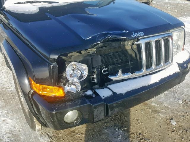 1J8HG48P27C632166 - 2007 JEEP COMMANDER BLACK photo 9