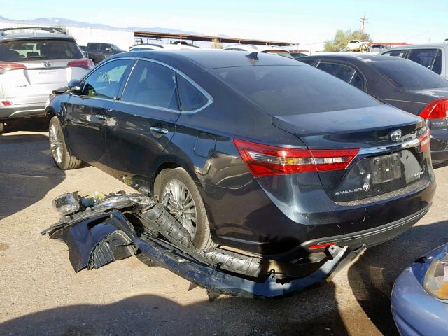 4T1BK1EB0GU219641 - 2016 TOYOTA AVALON XLE BLACK photo 3
