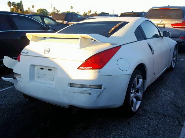 JN1BZ34EX7M550849 - 2007 NISSAN 350Z COUPE WHITE photo 4