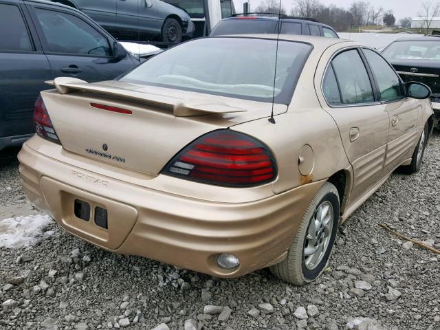 1G2NF52EX2C100106 - 2002 PONTIAC GRAND AM S TAN photo 4