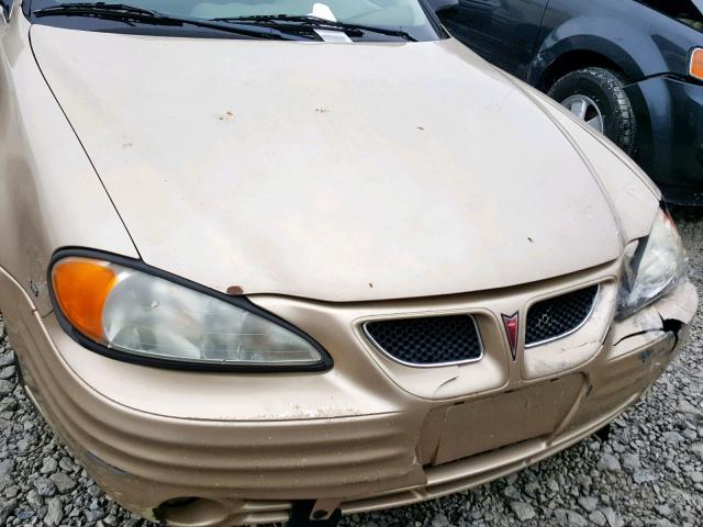 1G2NF52EX2C100106 - 2002 PONTIAC GRAND AM S TAN photo 9